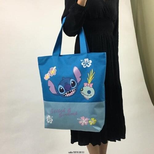 Stitch Women Canvas Shoulder Bag Strap Totes Handbag Simple printing Letters Crossbody Bags Interior Pocket