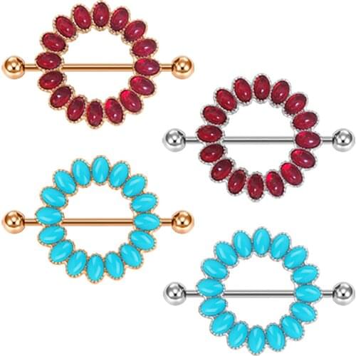 14G Nipple Piercing Women Stainless Steel Nipple Rings Barbells Piercing Jewelry