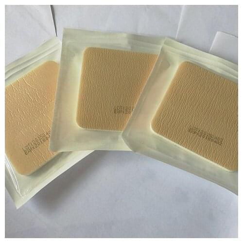 1pcs 12.5*12.5cm silicone gel foam sponge medical self adhesive bedsore pressure sores, percolating water absorption pad, Depart