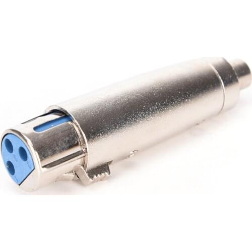 1pcs 3 Pin XLR FEMALE To RCA FEMALE Mic MICROPHONE CABLE Cord ADAPTER Plug Connector Adpter