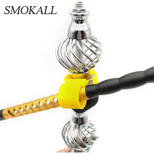 1Pcs Silicone Shisha Tube Hook Hookah Hose Holder Adjustable Chicha Pipe Fixed Smoke Clip Tobacco Smoking Accessories Cigarette