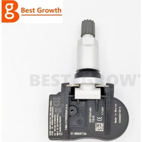 103460200A HIGH QUALITY Tire Pressure Sensor 433MHZ For Tesla Model 3 Model S Model X 2016-2021 1034602-00-A Free Shipping