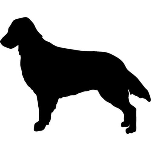 16.5*12.7CM Flat-Coated Retriever Dog Animal Car Sticker Decal Body Cover Scratch Decorative Stickers Accessories C6-0581