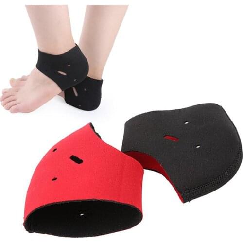 2Pcs Plantar Fasciitis Therapy Wrap Heel Foot Pain Arch Support Ankle Brace Heel Warm Protector Insole Orthotic