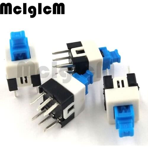 30pcs Push Button Switch 7x7mm Self-lock / Momentary DIP 6 pin 3 pin Non-locking Button Switch