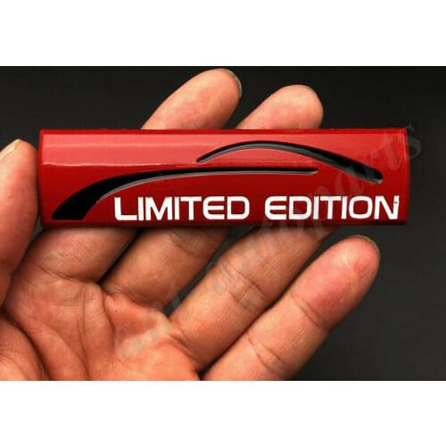3D Metal Red Limited Edition Car Trunk Fender Emblem Badge Sticker Sport
