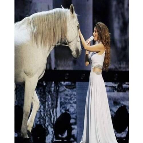 5d Diy Diamond Painting Cross Stitch sets Diamond Embroidery Crystal Square rhinestones Mosaic Women and horse Pictures FC343