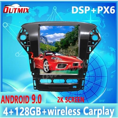 For Ford Mondeo MK4 2011-2013 PX6 Android Tesla Carplay GPS Navi Car Multimedia Radio Tape Recorder Player Head Unit Auto Audio