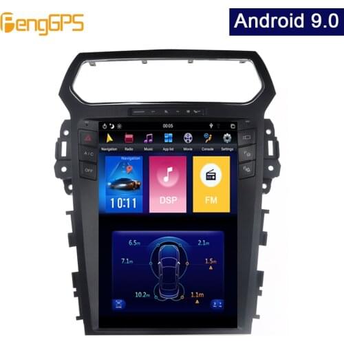 Android 9.0 Syetem 4G+64G Car GPS Navigation for Explorer 2011-2019 Tesla Vertical 12.1" Screen PX-6 DVD Player 1920*1080 Unit