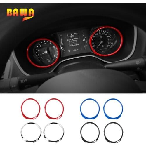 BAWA Interior Mouldings ABS Dashboard Panel Decoration Ring Cover for Jeep Compass 2017 UP Car Interior Accessories