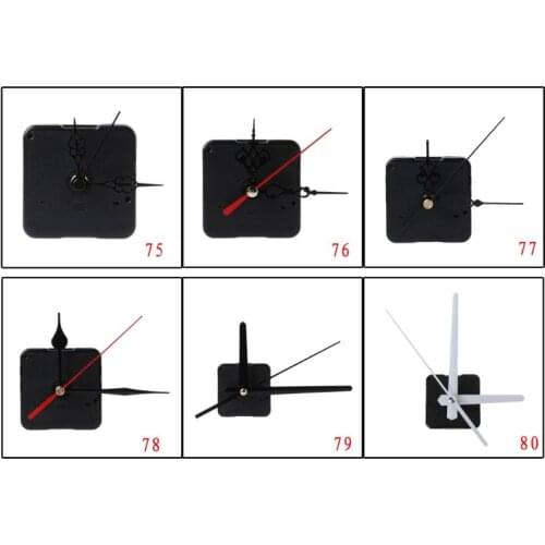 Silent DIY Quartz Clock Movement Mechanism Hands Wall Repair Tools Parts Kit 70-80 types
