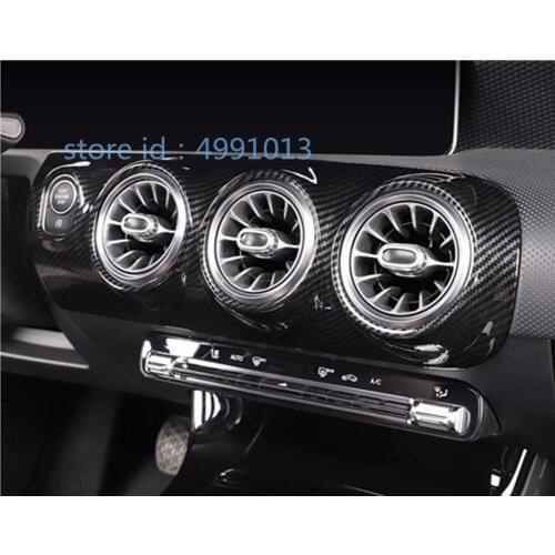 For Mercedes Benz A Class W177 A180 A200 A250 2019 2020 2021 Cover Switch Vent Outlet Air Condition Panel Trim Frame Lamp Warm