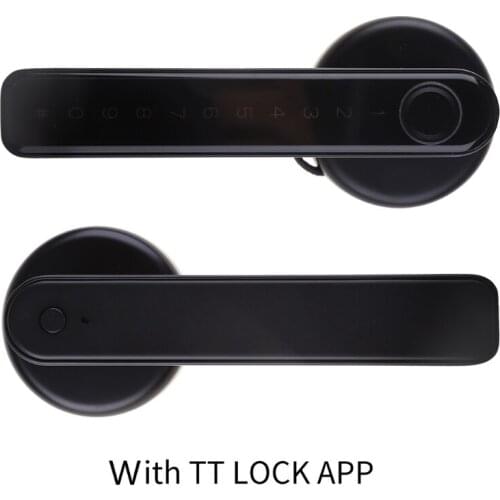 ABS+ Metal Material for Home Office 50 Fingerprints and Touch Screen Smart Keyless Door Lock for Wooden Doors