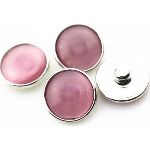 HQ 20pcs/lot Cat eyes stone ginger snap buttons for 18mm snaps bracelet&bangles chrams DIY snap jewelry