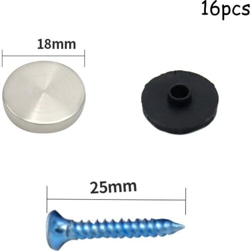 Chrome Electroplated Screw Cap Mirror Decorative Nail Advertising Glass Screw Cover Fasteners Stainless Steel Billboard Fixing