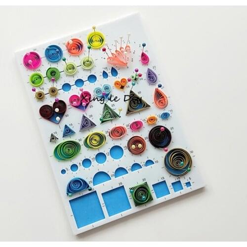 Paper quilling tool A5 Template Mould PP + EVA diy material Board Papercraft crimper Scrapbooks helper decor