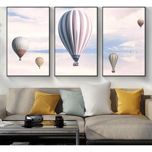 Canvas Painting Wall Pictures Hot Air Balloon Painting Canvas Art Picture for Living Room Wall Art HD Posters Room Decor