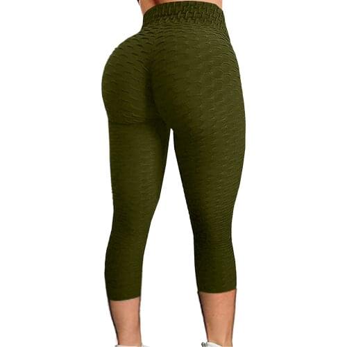 Leggings Solid Leggin Womens Bubble Hip Lifting Fashion Exercise Fitness Running High Waist Yo-ga Pant Leggings 2021 New