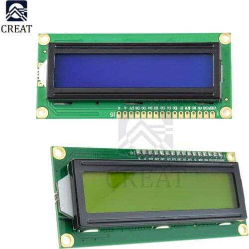 1602 LCD Display Module With IIC I2C TWI SPI Serial Interface Board DC 5V For Arduino Blue Yellow Screen Blacklight LCD Module