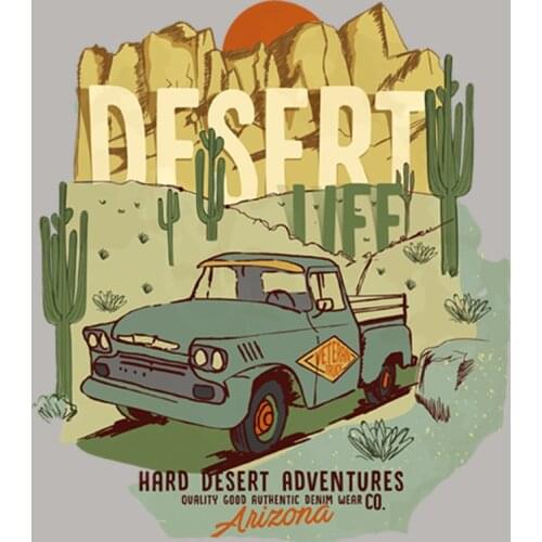 Retro Drive Cars Stickers Child Heat Transfer Tops Fashion Diy Vinyl Appliqued Stickers On Clothes Washable Custom Transfer