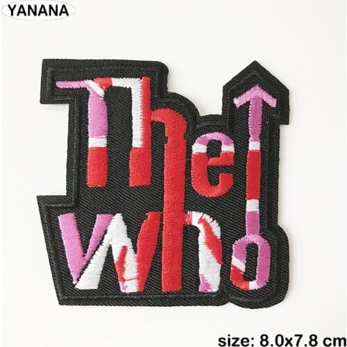 A BAND ROCK MUSIC Iron On Patches Cloth Mend Decorate Clothes Apparel Sewing Decoration Applique Badges Heavy Metal