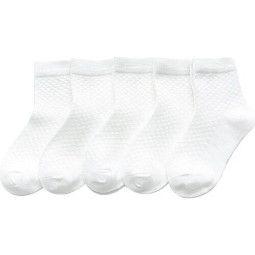 5 Pairs/Lot Children Cotton Socks Cute Infant Baby Boy Girl Teens Ultrathin Casual Mesh Soft Socks For 1-10Y Spring Summer Kids