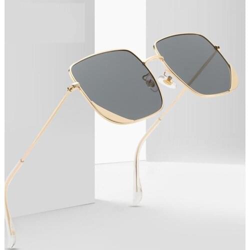 Higodoy 2021 New Fashion Classic Women Sunglasses Retro Trend Square Metal Outdoor Men Sun glasses Brand Design Mirroruv400