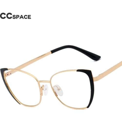 48308 Cat Eye Anti Blue Light Metal Optical Glasses Frames Men Women Fashion Computer Eyeglasses