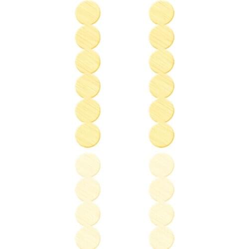 Wholesale 10pairs Wedding Gifts Dainty Earrings For Women Lady Girl Round Jewelry Stainless Steel Brincos