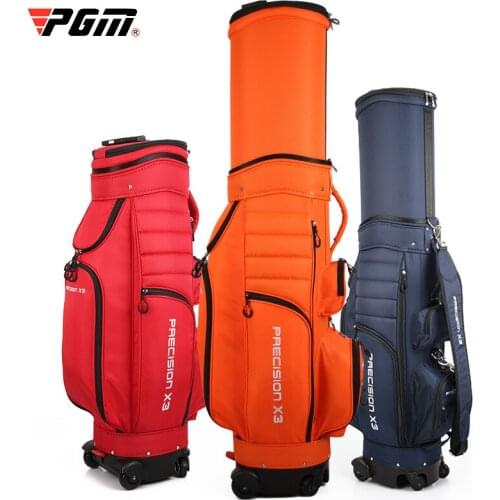 PGM Standard Multifunctional Tug Ball Bag Nylon Golf Aviation Bag Retractable Golf Standard Bag Air Bags With Wheel D0848
