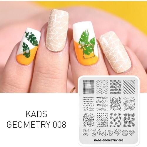 Nail Stamping Plates Stamper Nail Art Geometry Flower Eyes Design Nail Art Stamp Stamp Template Image Plate Nail Stencils Print
