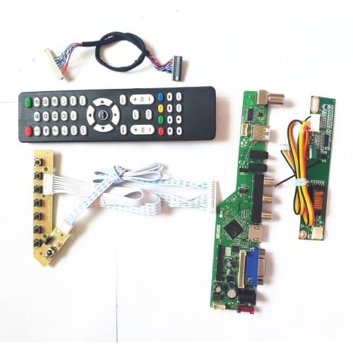 For LP154W01-TLAG/TLAH T.V56 controller board 1CCFL 30Pin LVDS Remote+Inverter+keyboard LCD VGA HDMI-Compatible AV USB RF