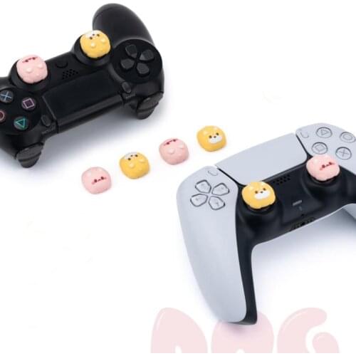 Cat Dog Thumb Stick Grip Cap Joystick Cover For Sony Playstation 5/4/3 PS5/PS4/PS3/Xbox 360 Series X/S Switch Pro Silicone Case
