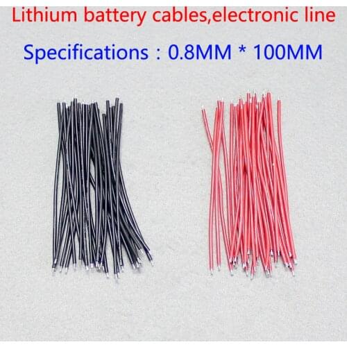 100pcs/lot AWG silicone connecting line cord electronic line Double tin AV line wire 3239 silicone line 100 mm long