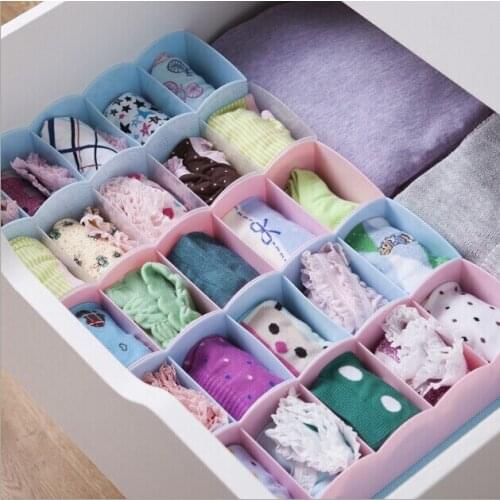 1PC Fashion Plastic Drawer Closet Storage Box Underwear Socks Tie Cosmetic Organizer OK 0133