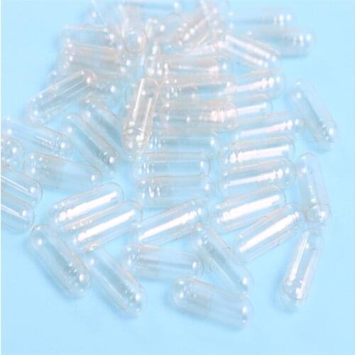 10,000pcs)00# Clear Transparent HPMC Veggie Vegetarian Capsule, Size 00 Empty Vegetable Capsule-Tattoo accessories