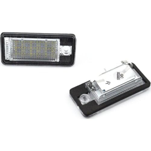 2Pcs 18 LED 3528 SMD License Plate Lights Lamps Bulbs for A3 8P A6 4F