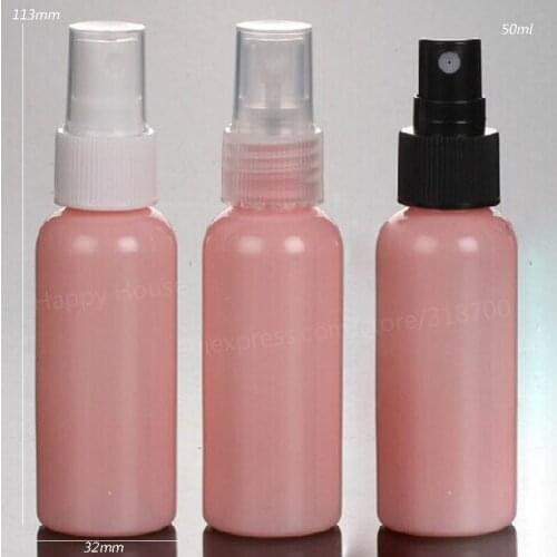 30 x 50ml New Fashion Pink Plastic Perfume Bottle 50cc Mist Sprayer Plastic Atomizer