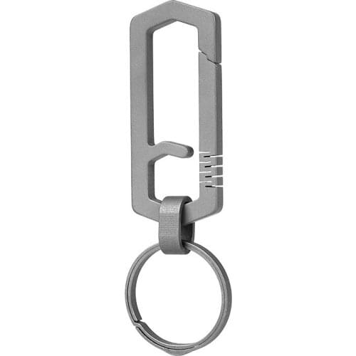A298 Multi-functional high-strength one-piece titanium alloy keychain Press quick-hanging EDC belt hanging buckle