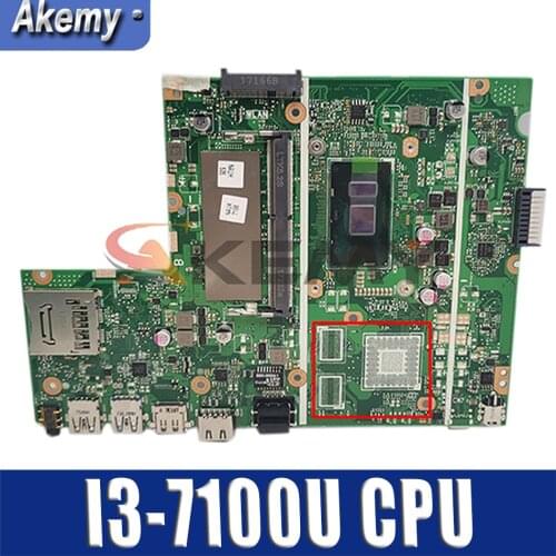 Akemy For Asus X541UJ X541UV X541UVK X541UQ X541UQK X541UA X541UAK X541U laptopmotherboard with I3-7100U CPU 0M GM tested100