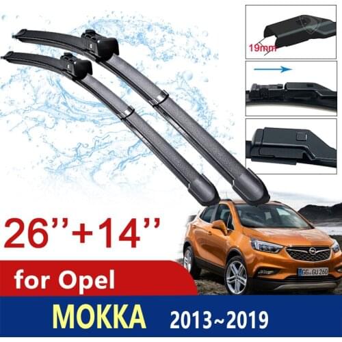 Car Wiper Blades for Opel Mokka 2013~2019 Front Windscreen Window Wipers Vauxhall Mokka X 2014 2015 2016 2017 2018 Car Goods