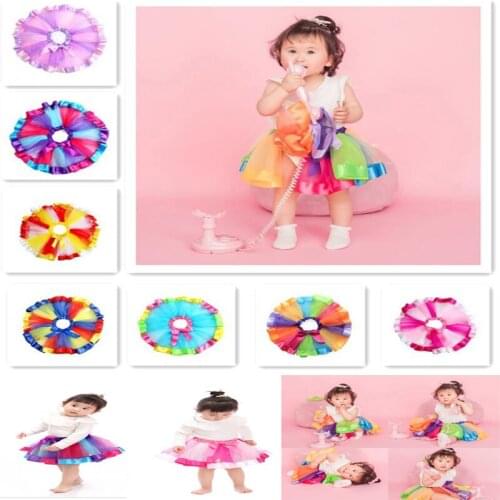 12 Colors Baby Girls Infant Tutus Children Rainbow Tutu Skirts Kids Pettiskirt Princess Dance Skirt for 0-9Years Kids Clothes