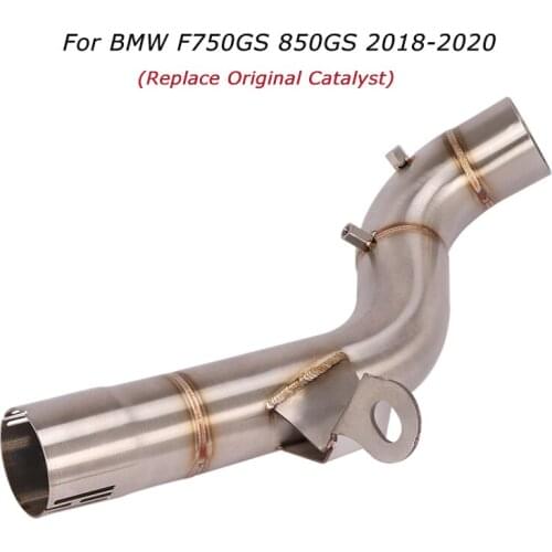 For BMW F750GS F850GS 2018 2019 2020 Motorcycle Mid Link Pipe Remove Replace Original Catalyst Cat