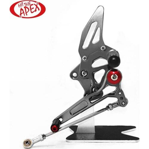 For KAWASAKI 250R Ninja 2008 2009 2010 2011 2012 CNC Adjustable Rider Rear Footrest Aluminum Alloy Rear sets for KAWASAKI 250R