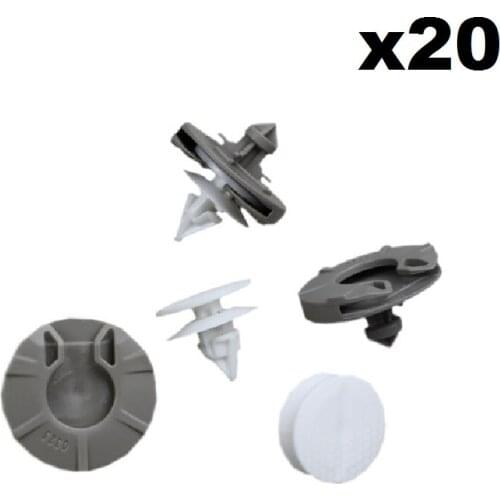 FOR Volkswagen FORVW GOLF MK3 III VENTO INTERIOR DOOR TRIM PANEL CLIPS X20-WHITE