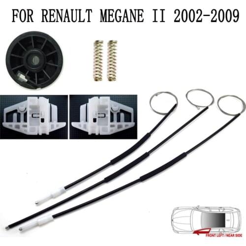 FOR RENAULT MEGANE II 2 MK2 Power Electric Car Window Regulator Window Lifter Repair Kit Set 4/5 Front Left 2002-2009