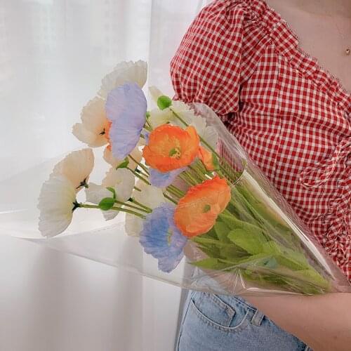5pcs Artificial Flowers Bouquet for Home Party Wedding Decoration Artificial Plants Artificial Flowers Photography Props