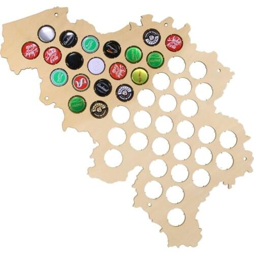 Beer Cap Map Belgium Beer Cap Holder Beer Cap Display Gift for Beer Aficionado Gift for Him Fathers Day Brewery Lovers Gift
