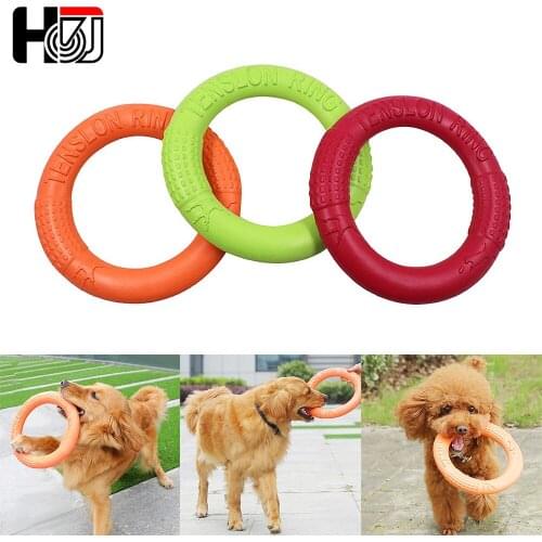 Pet Flying Discs EVA Dog Training Ring Puller Resistant Bite Floating Toy Puppy Outdoor Interactive Game Playing Products Supply
