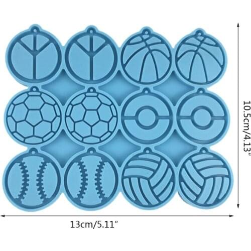 Ball Style Earrings Epoxy Resin Mold Ear Studs Dangle Casting Silicone Mould DIY Crafts Jewelry Pendants Making Tool